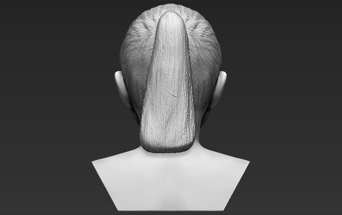 Selena Gomez bust ready for full color 3D printing 3D print model_28