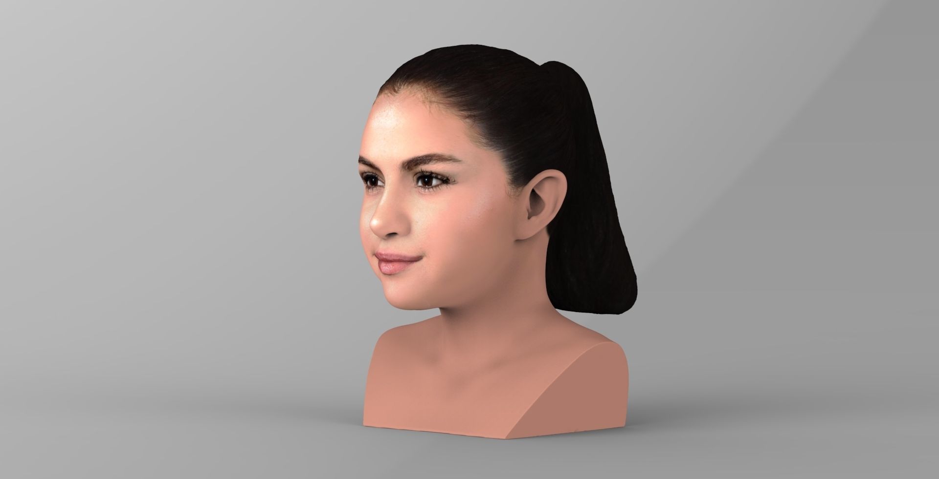 Selena Gomez bust ready for full color 3D printing 3D print model_2