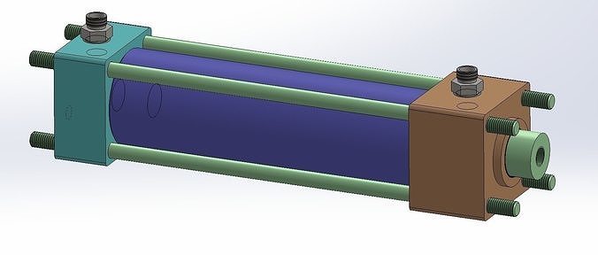 HYDRAULIC CYLINDER  3D model