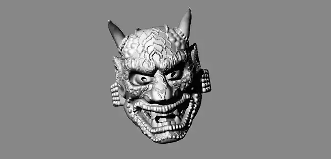 Hannya mask ring 