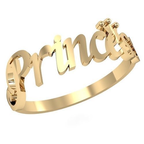 ring little Princess  3D print model