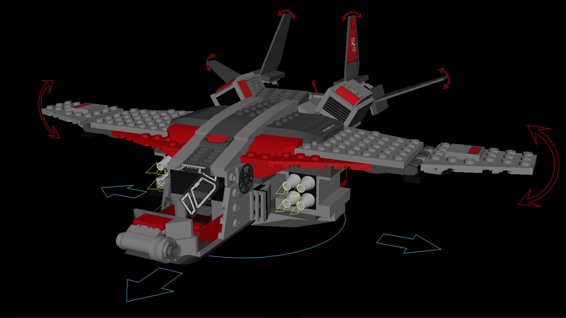 Lego Captain Marvel 3D model_10