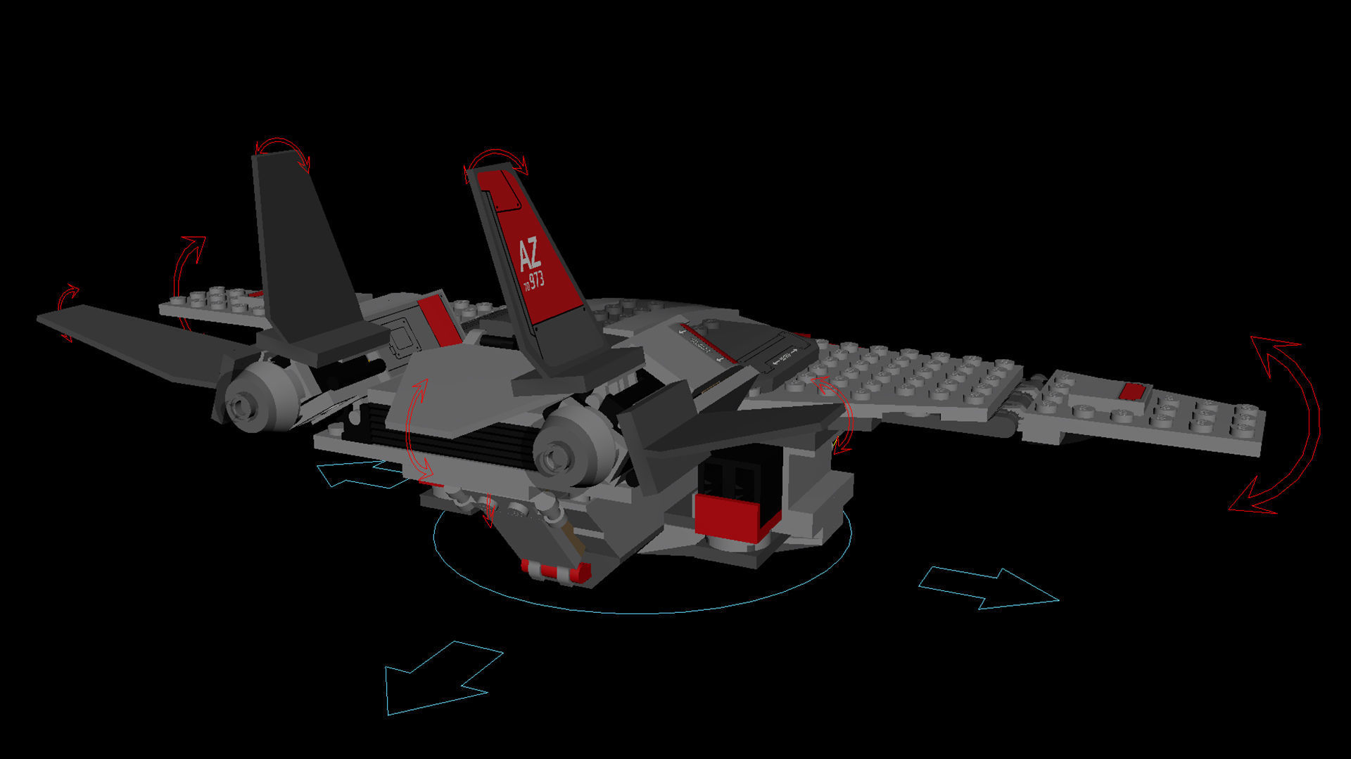 Lego Captain Marvel 3D model_11