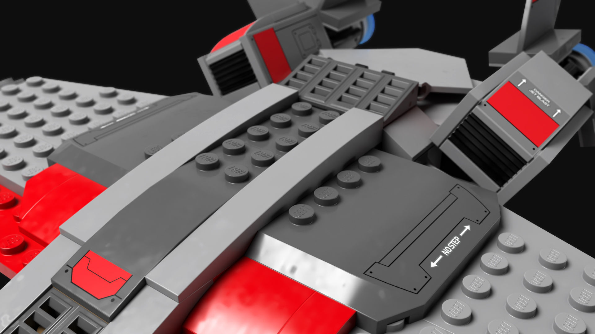 Lego Captain Marvel 3D model_6