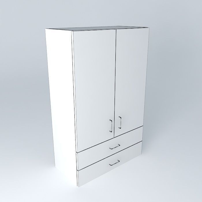 W2D2DS box Free 3D model_3