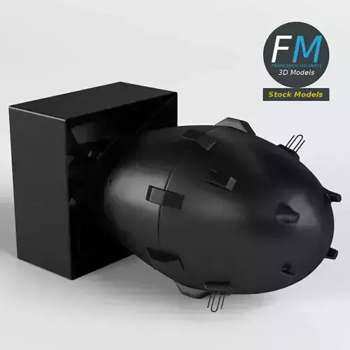 Fat Man nuclear bomb 3D model