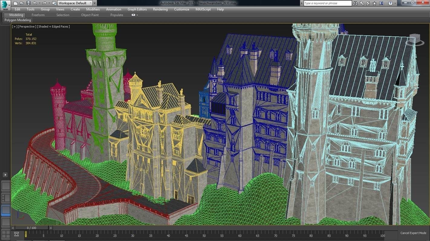 Neuschwanstein Castle 3D model_18