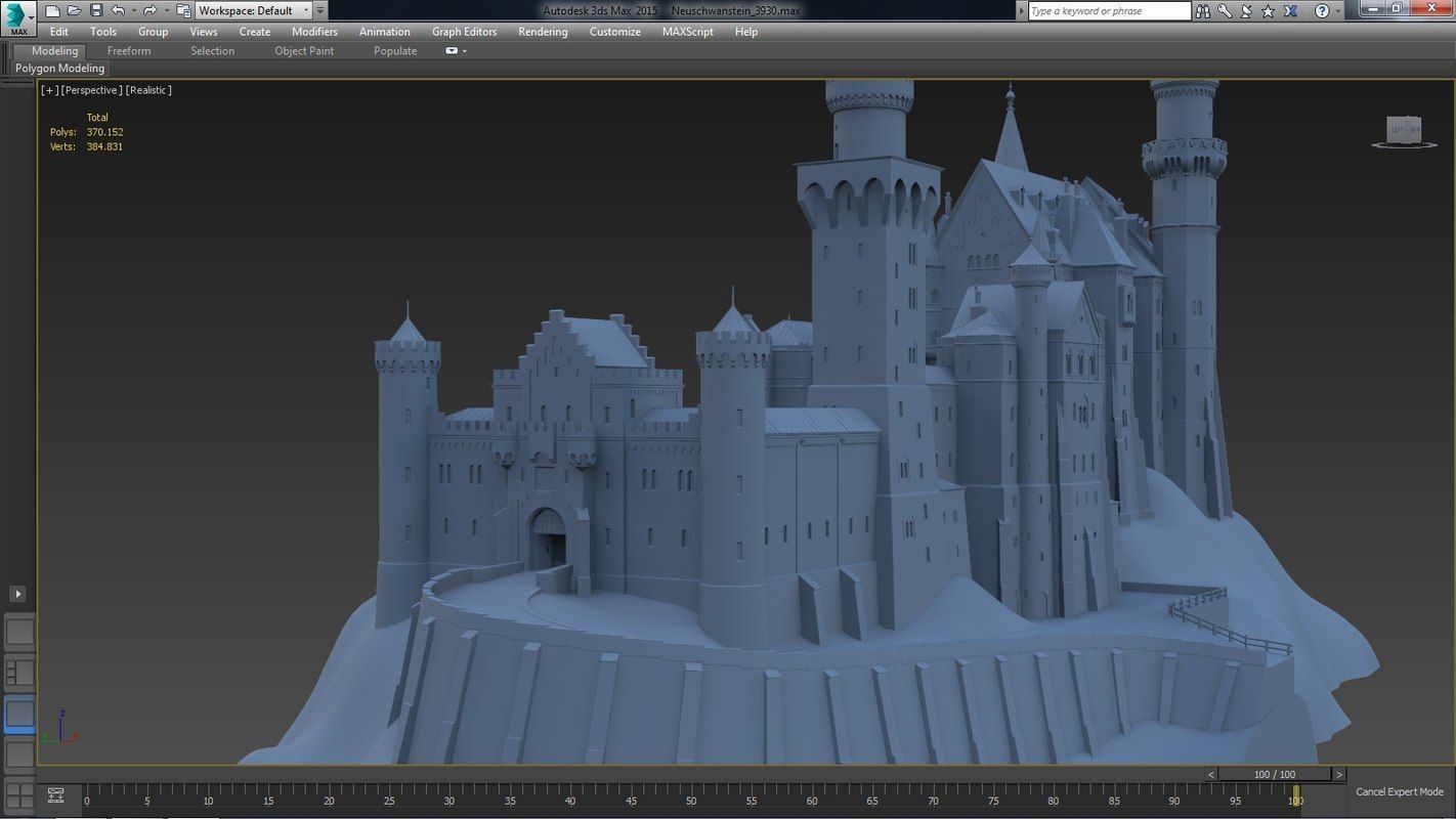 Neuschwanstein Castle 3D model_20