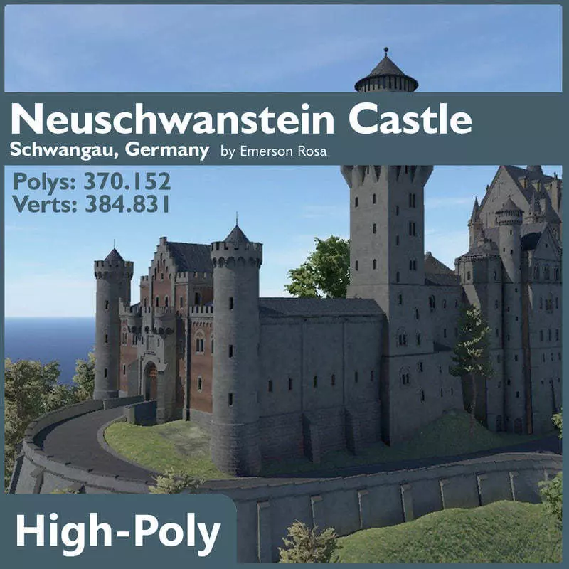 Neuschwanstein Castle 3D model_0