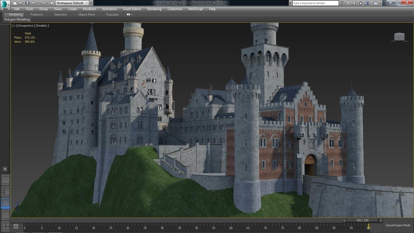 Neuschwanstein Castle 3D model_11
