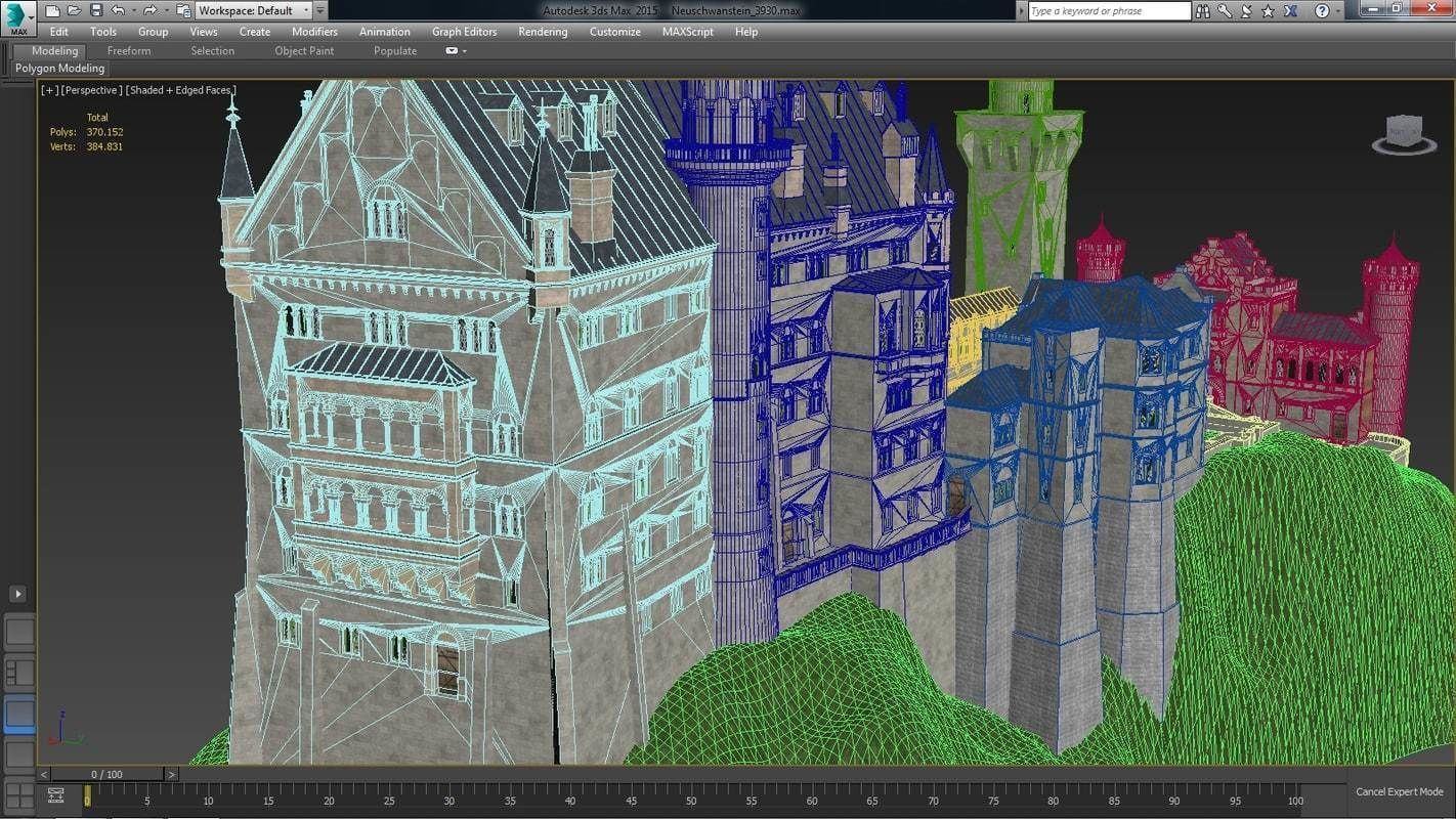 Neuschwanstein Castle 3D model_17