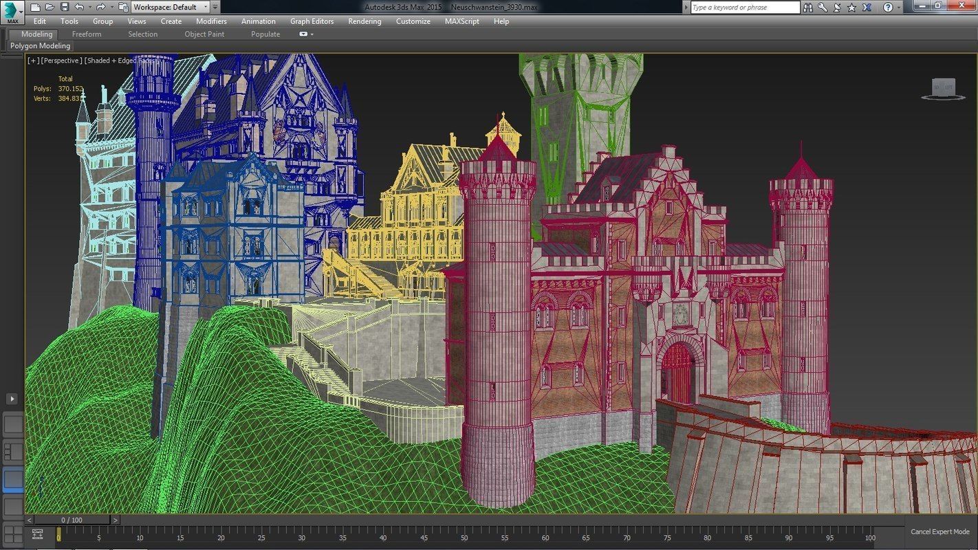 Neuschwanstein Castle 3D model_16