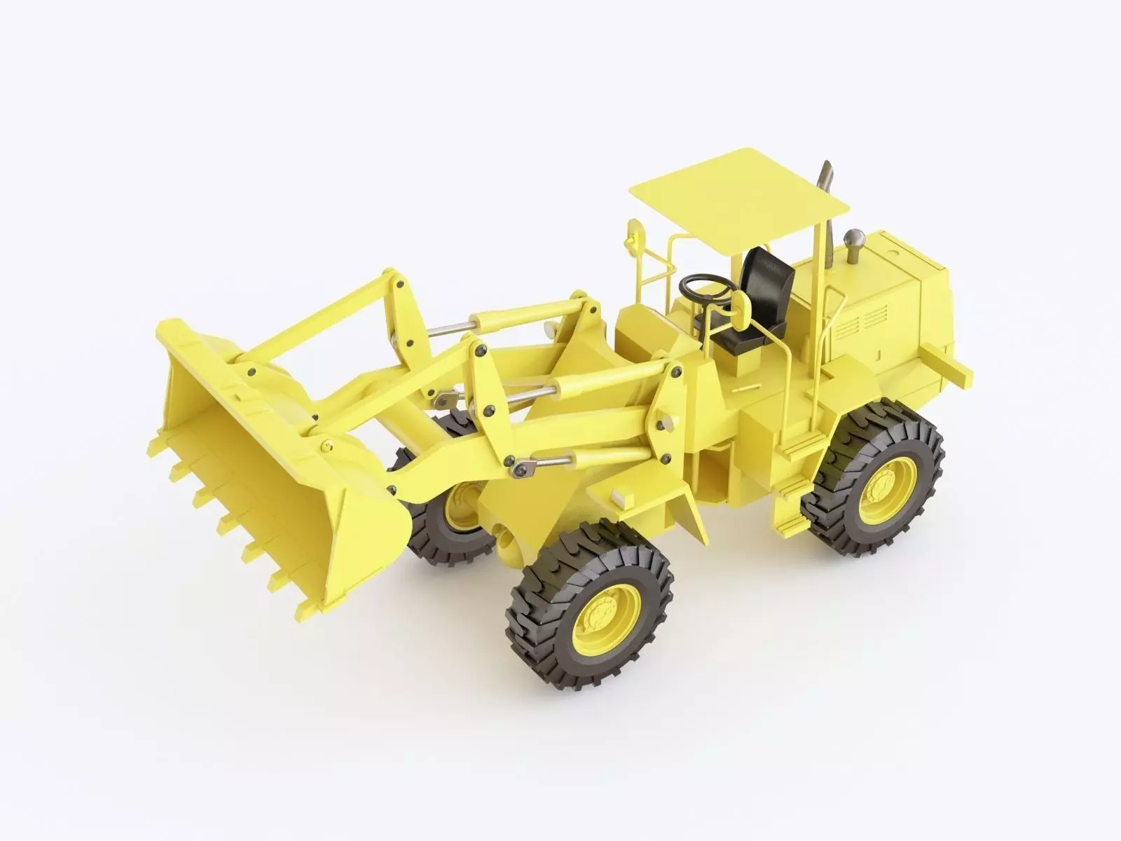 Toy bulldozer 3D model