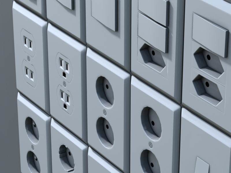 Low-Poly Outlets and Switches Low-poly 3D model_2