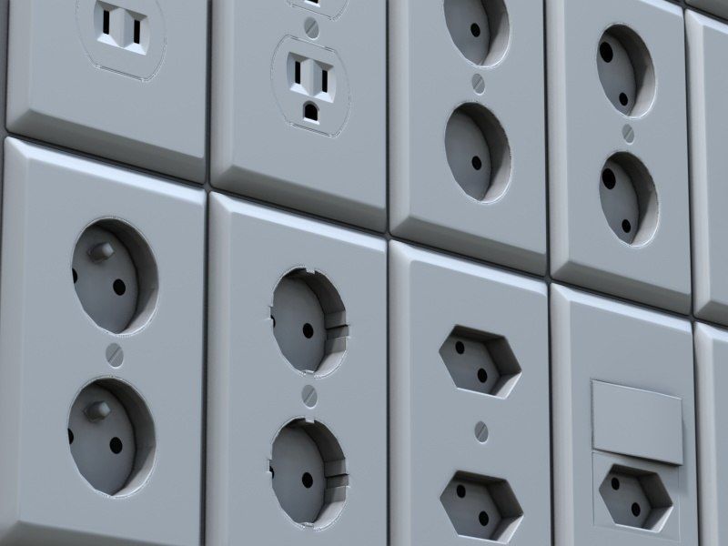 Low-Poly Outlets and Switches Low-poly 3D model_4