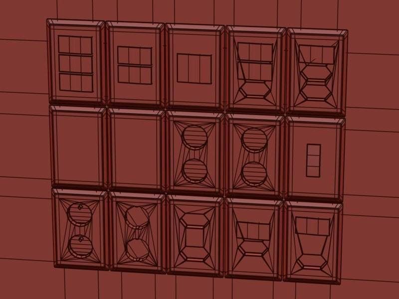 Low-Poly Outlets and Switches Low-poly 3D model_5