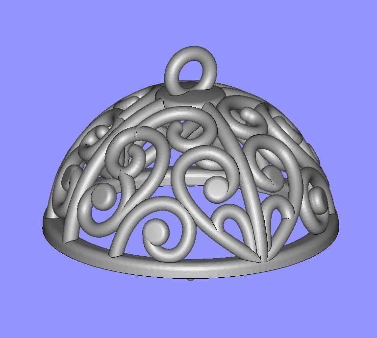 Ball Pendant 3D print model_7