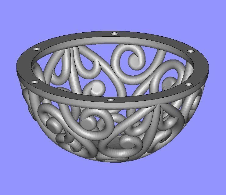 Ball Pendant 3D print model_6