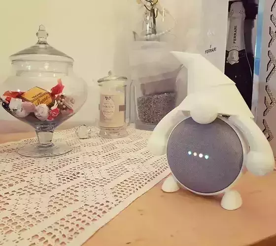 google home mini gnome support 3D print model
