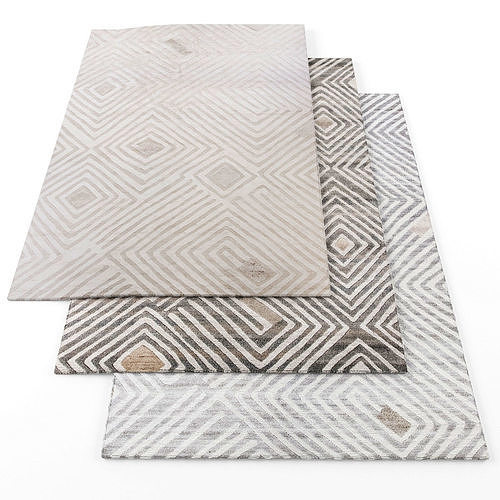 FAYETTE STUDIO GEOMETRIC RUGS3 Low-poly 3D model