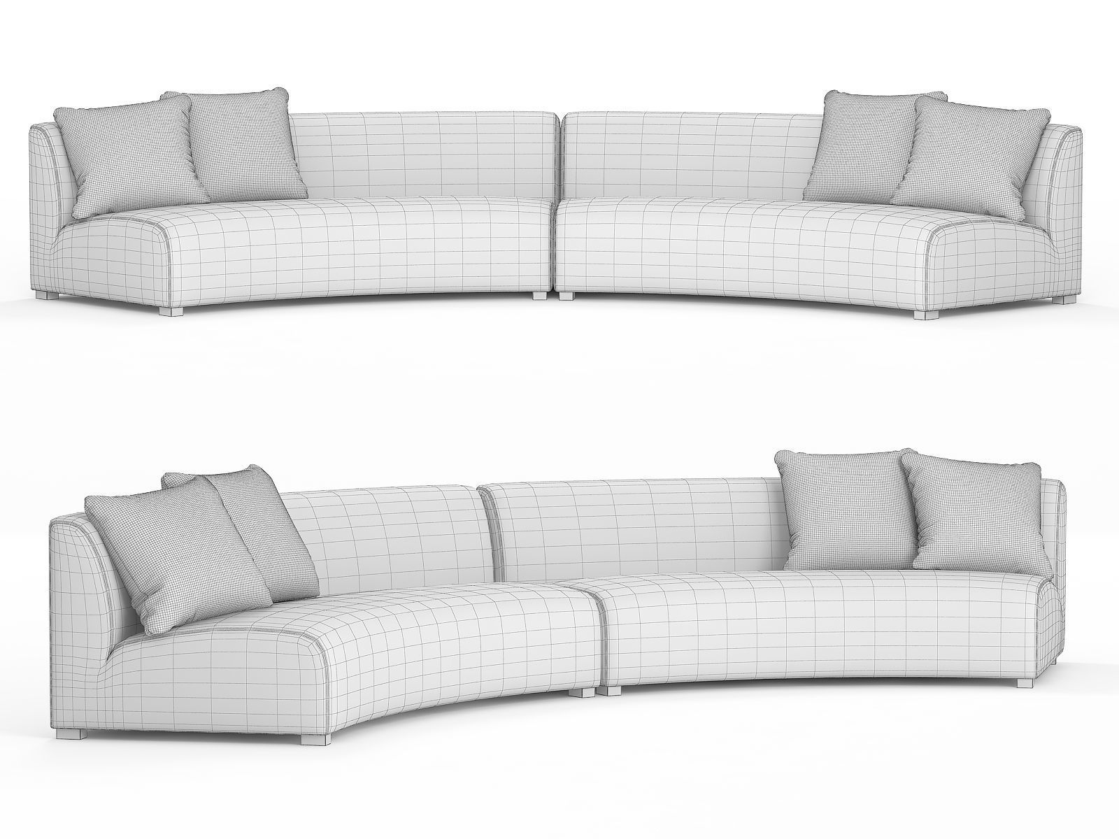 Cue Curve Sofa 3D model_1
