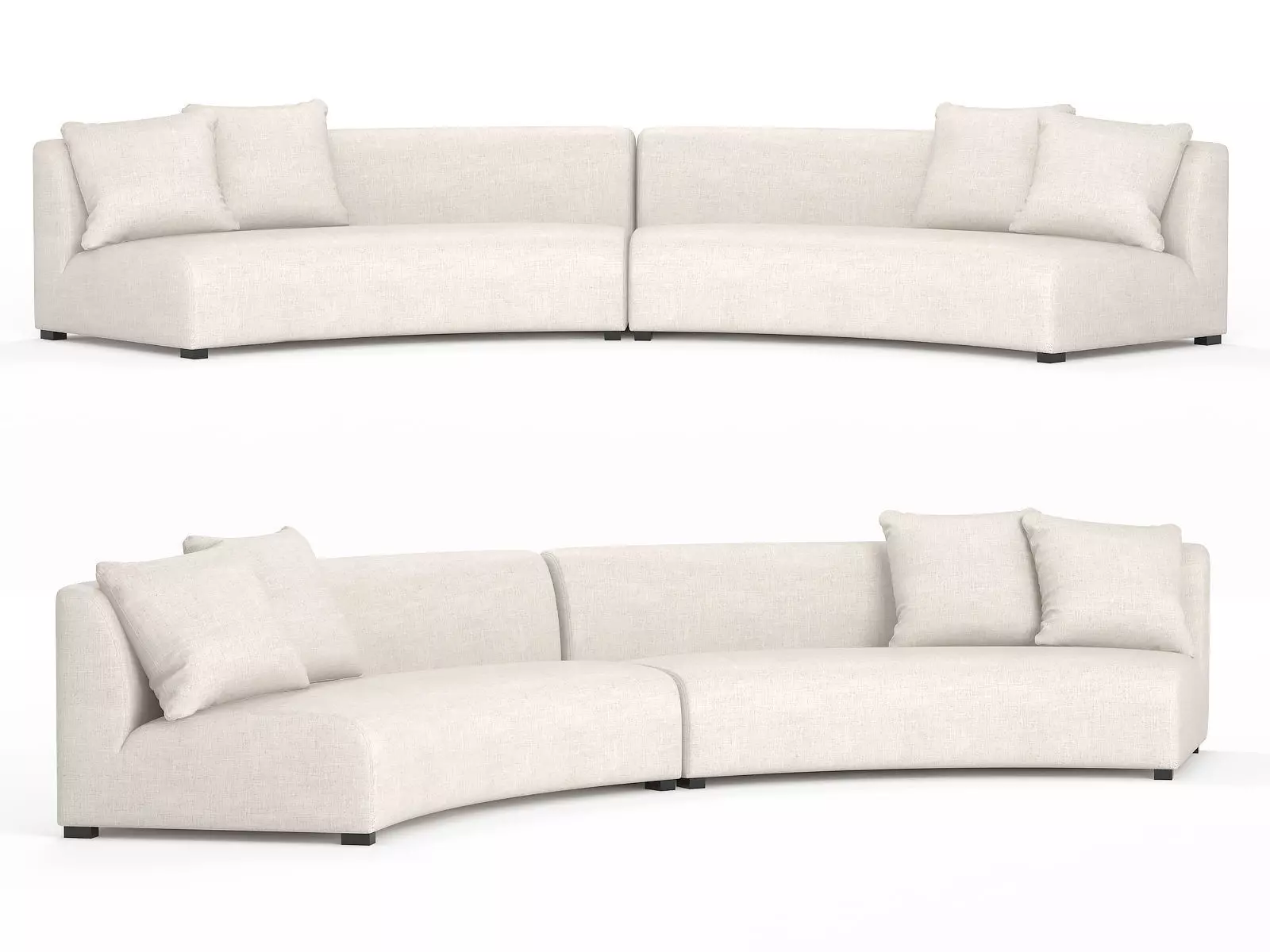 Cue Curve Sofa 3D model_0