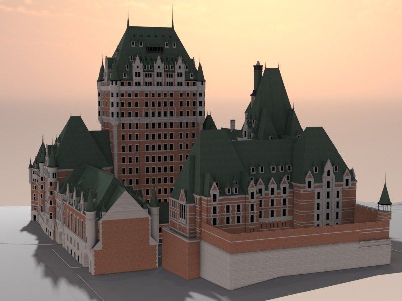Fairmont Le Chateau Frontenac 3D model_6