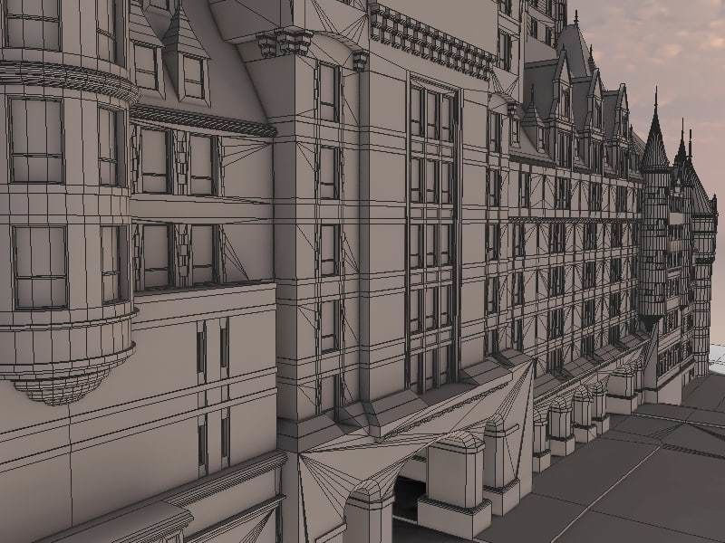 Fairmont Le Chateau Frontenac 3D model_2