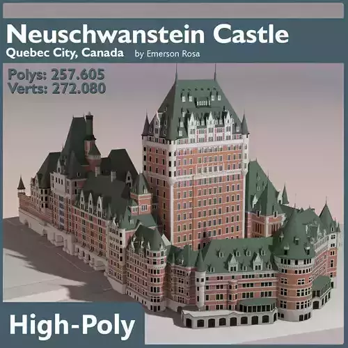 Fairmont Le Chateau Frontenac 3D model