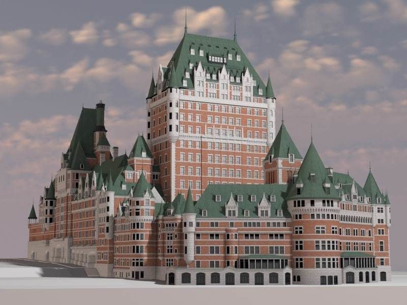 Fairmont Le Chateau Frontenac 3D model_4