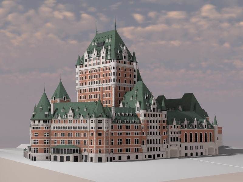 Fairmont Le Chateau Frontenac 3D model_5