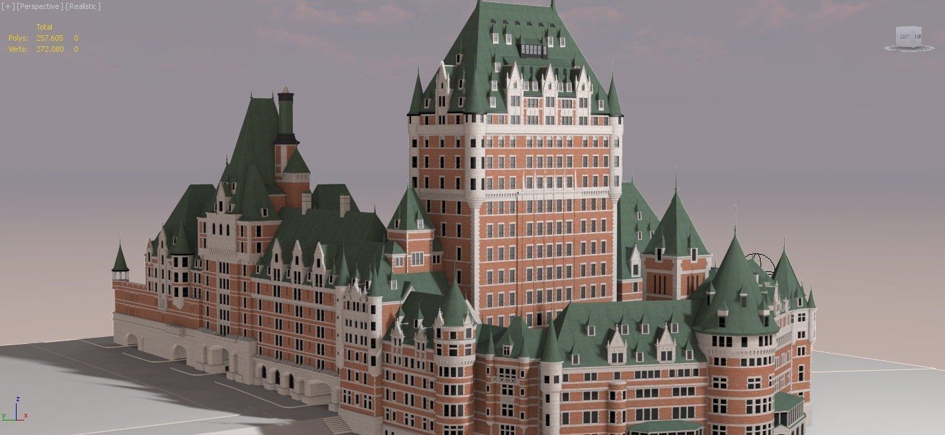Fairmont Le Chateau Frontenac 3D model_3