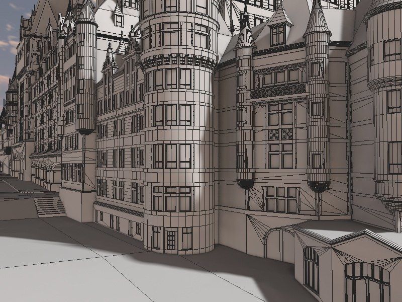Fairmont Le Chateau Frontenac 3D model_11