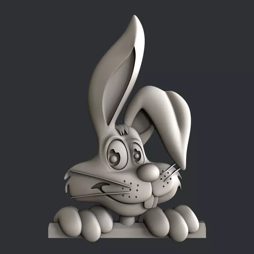 3d STL models for CNC or 3d printer Bunny 3D print model