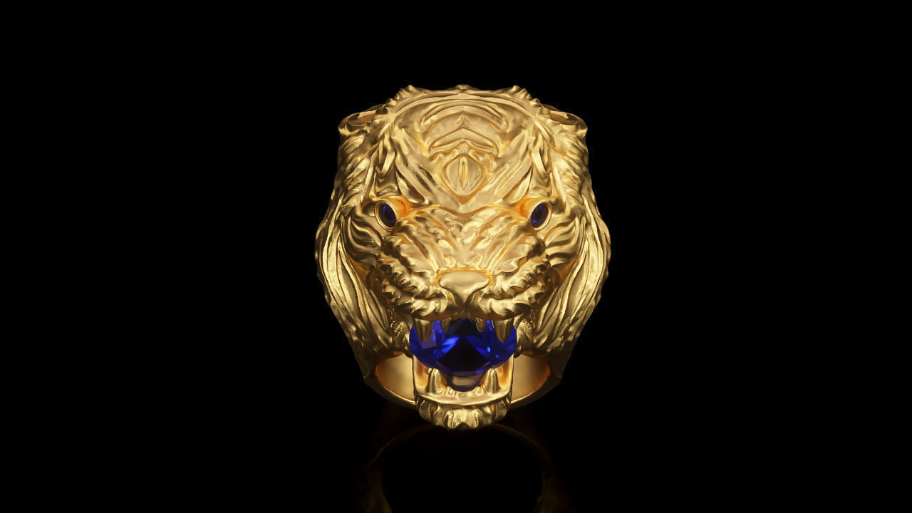 TIGER RING R 0090 3D print model_1