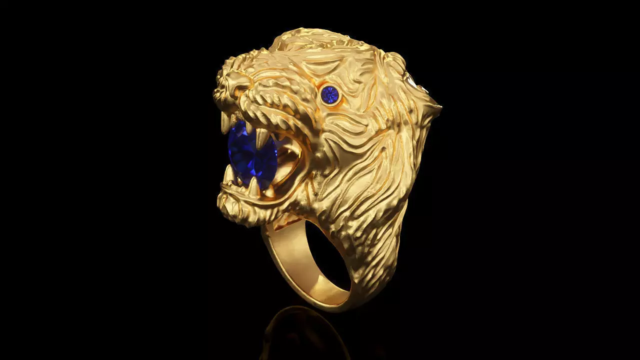 TIGER RING R 0090 3D print model_0