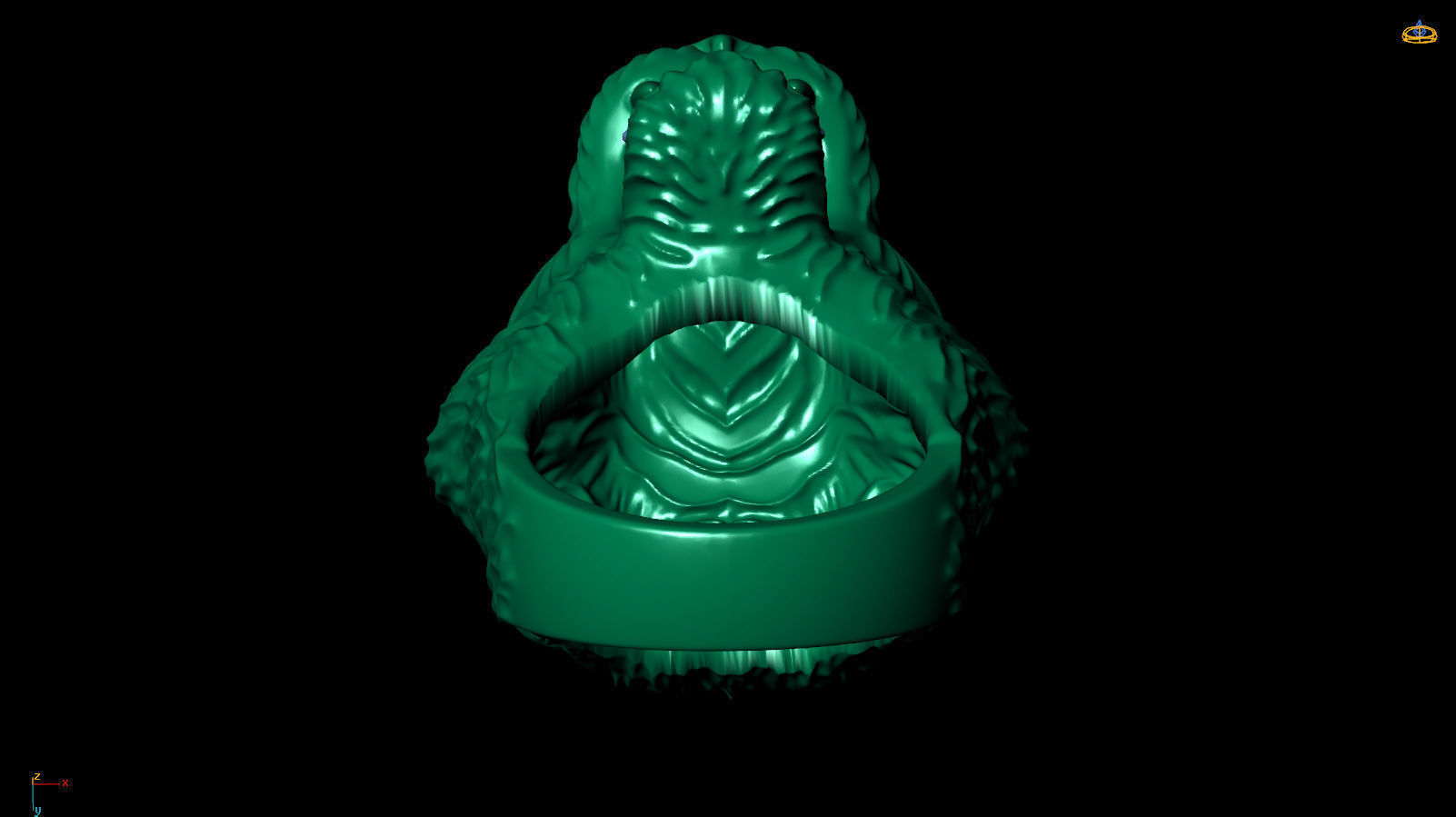 TIGER RING R 0090 3D print model_8