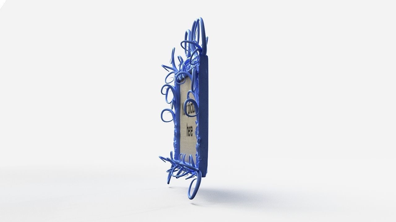 Wind picture frame 3D model_3