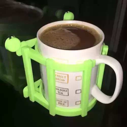 The CoffeeBath plastic tray with wheels 3D print model