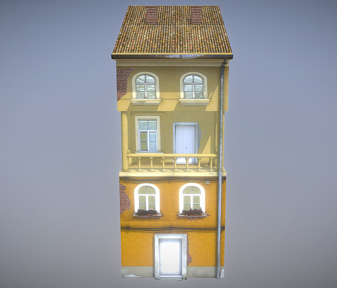 Old House 4 Low-poly 3D model_3