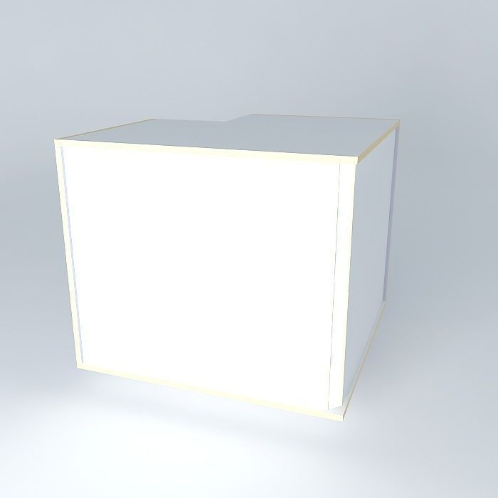 BC0D0DPC cube with light on top Free 3D model_1