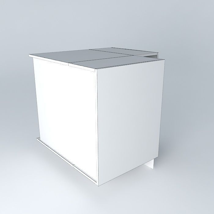 BC0D0DPC cube with light on top Free 3D model_3