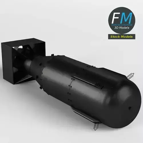 Little Boy nuclear bomb 3D model