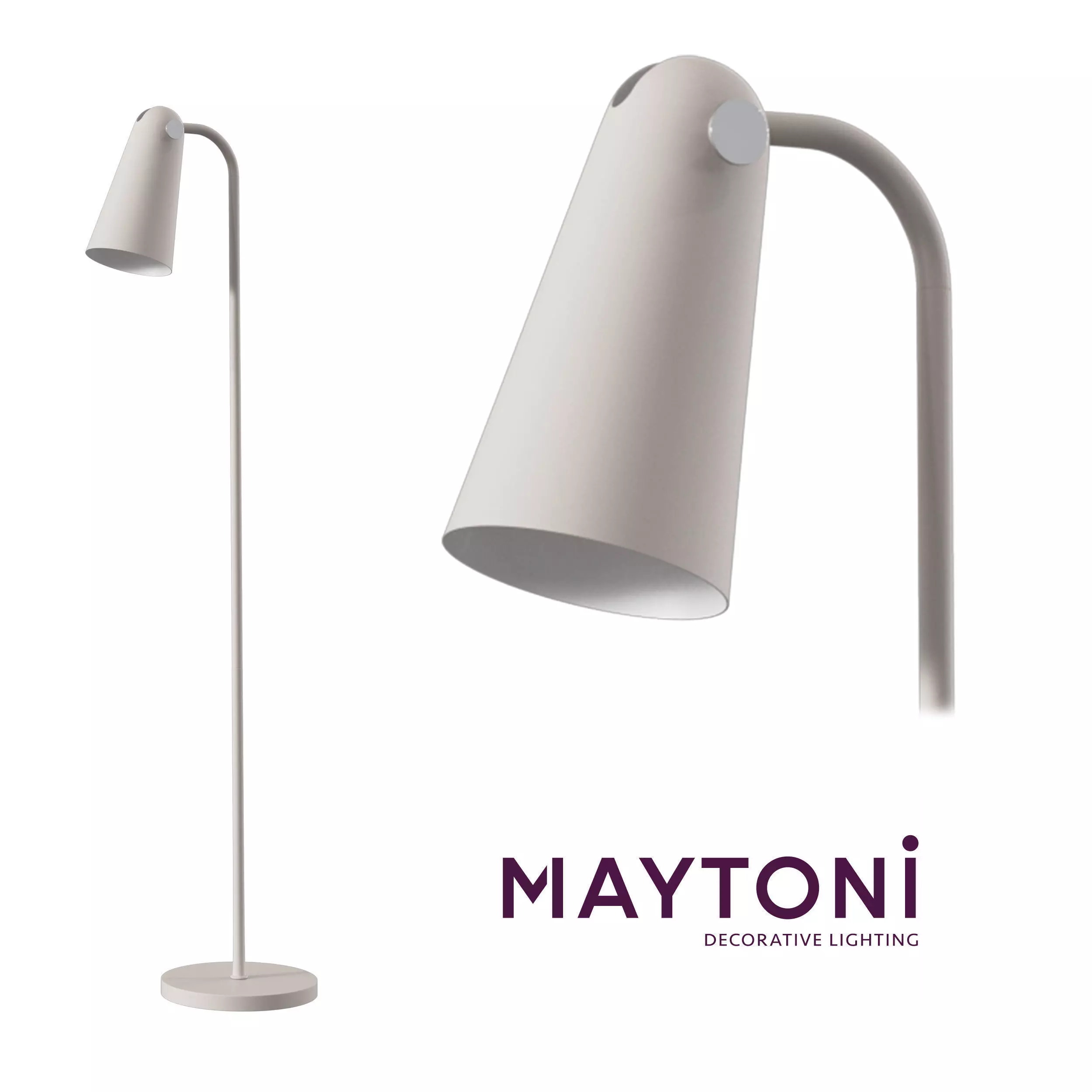Floor lamp Novara MOD619FL-01GR Maytoni Modern Free 3D model