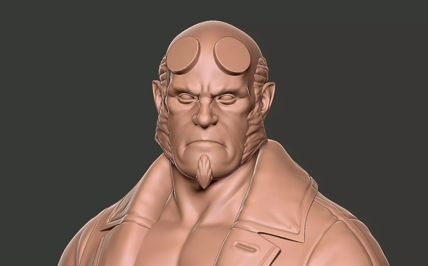 Hellboy Bust Free 3D print model