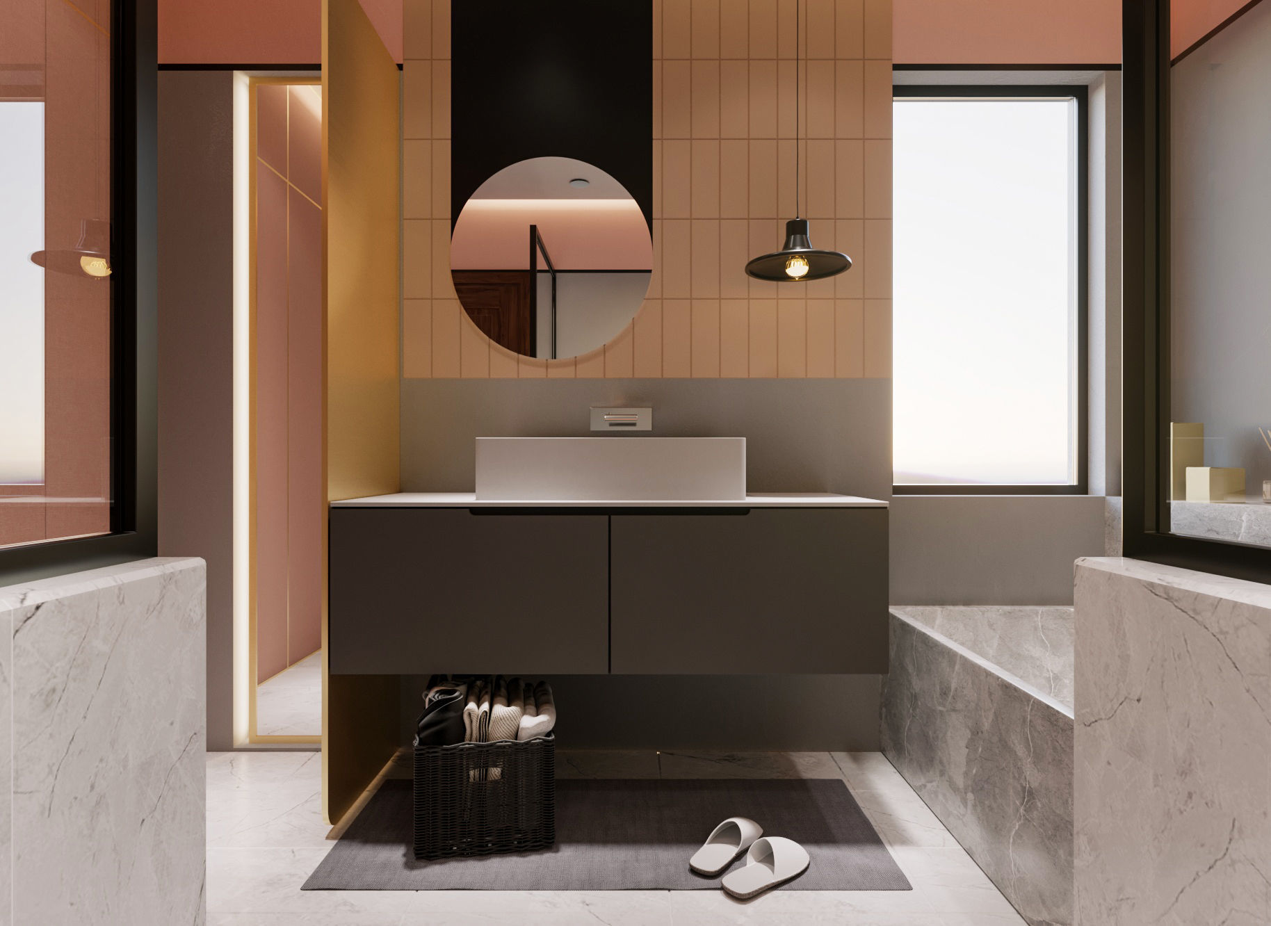 Cozy Bathroom 3D model_2