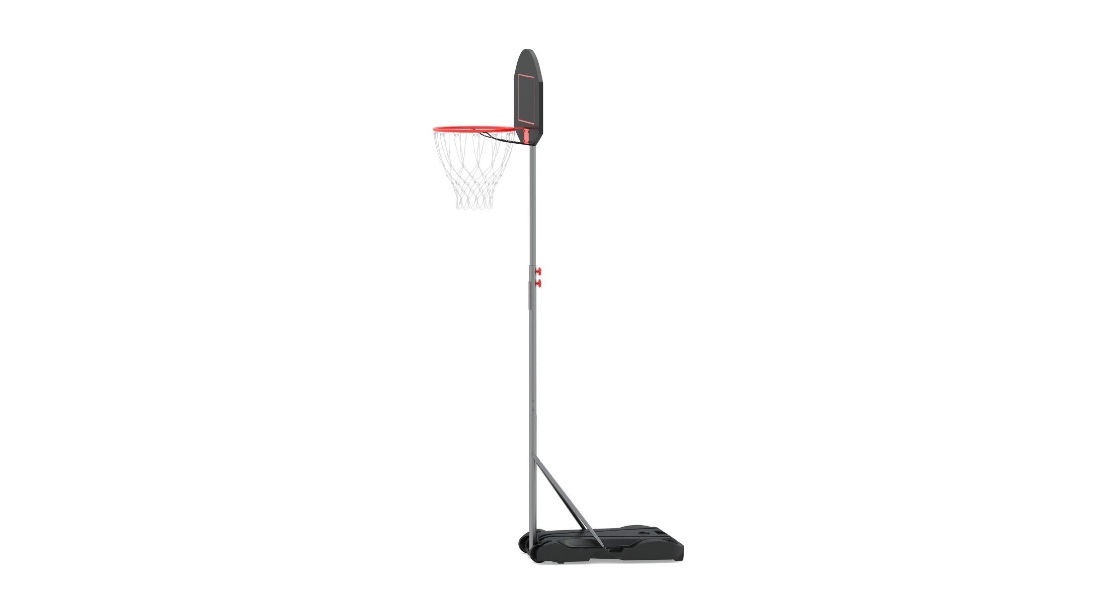 Wheels Portable Adjustable Height Basketball Hoop Stand 3D model_3