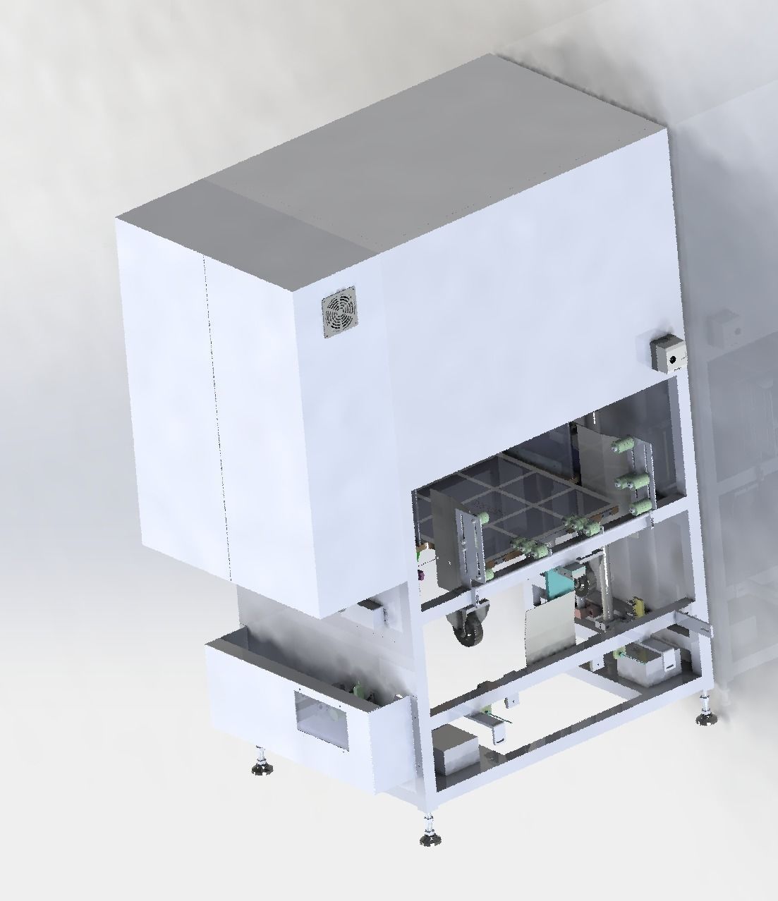 Elevator type loading and unloading equipment 3D model_1