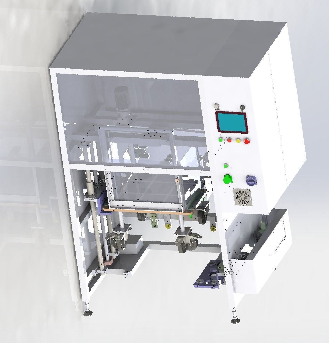 Elevator type loading and unloading equipment 3D model_5