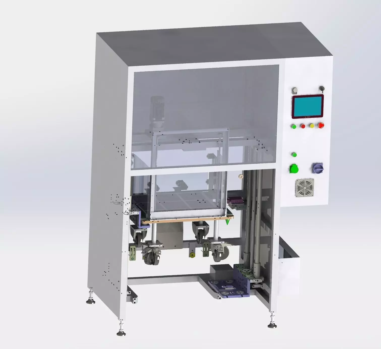 Elevator type loading and unloading equipment 3D model_0